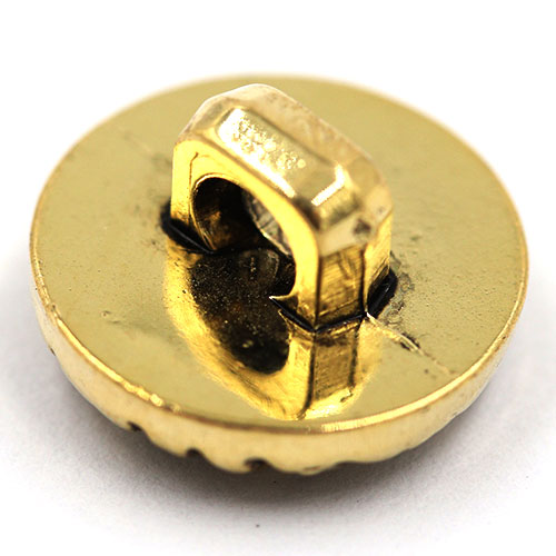 14903 Sullivans 13mm Round Plastic Shank Button With Knot Patterns - Gold - 25 In A Tube 