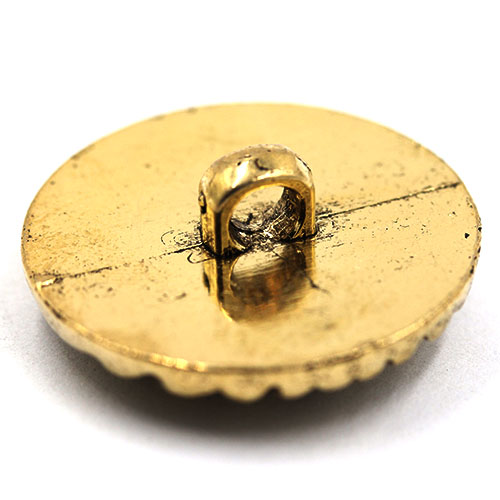 14906 Sullivans 25mm Round Plastic Shank Button With Knot Patterns - Gold - 16 In A Tube 