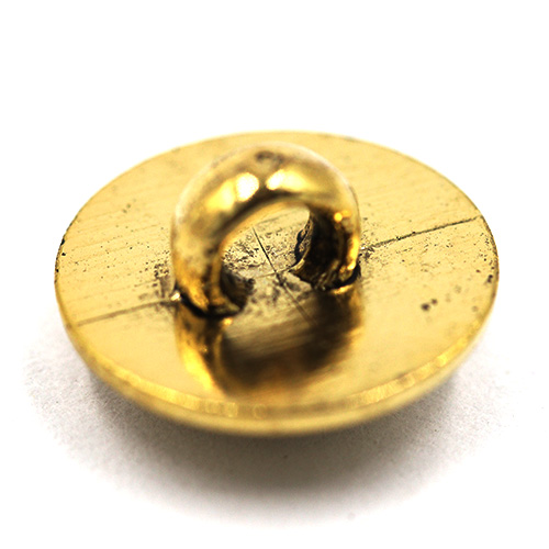 14912 Sullivans 13mm Round Plastic Shank Button With Crest - Gold - 32 In A Tube