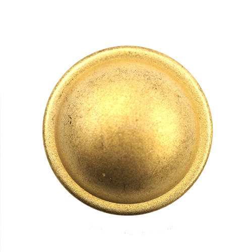 14913 Sullivans 15mm Round Metal Shank Button  - Plain Gold With Edge - 29 In A Tube