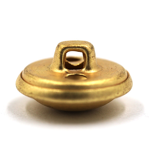 14913 Sullivans 15mm Round Metal Shank Button  - Plain Gold With Edge - 29 In A Tube