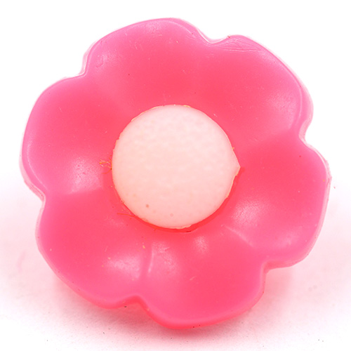 14918 Sullivans Buttons Card - Pink Flower With Light Pink Centre - 6pcs