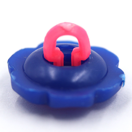 14921 Sullivans Buttons Card - Blue Flower With  Pink Centre - 6pcs