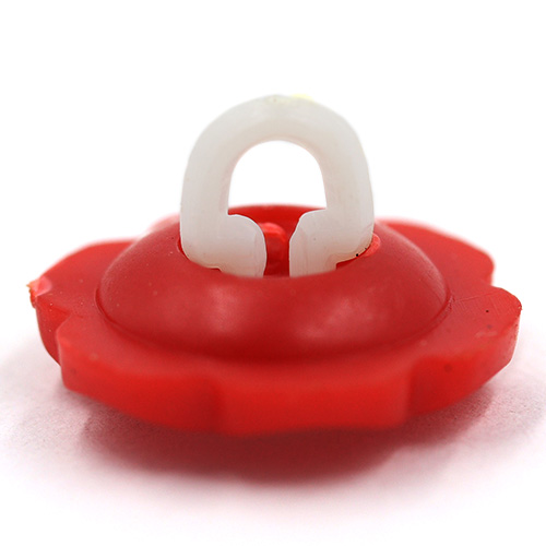 14922 Sullivans Buttons Card - Red Flower With White Centre - 6pcs