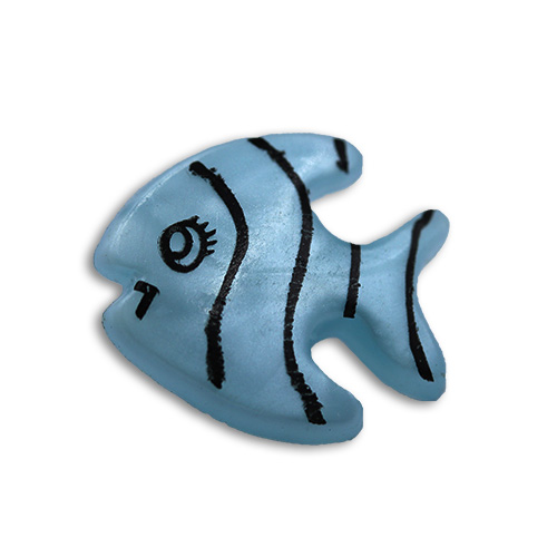 14925 Sullivans Buttons Card - Blue Fish - 6pcs
