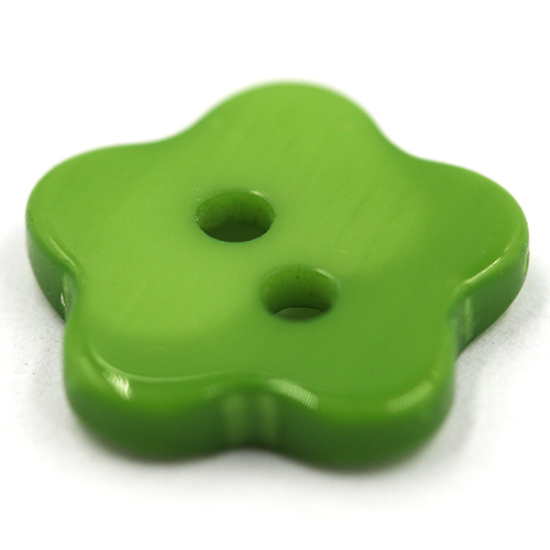 14926 Sullivans Buttons Card - Green Flower  - 6pcs