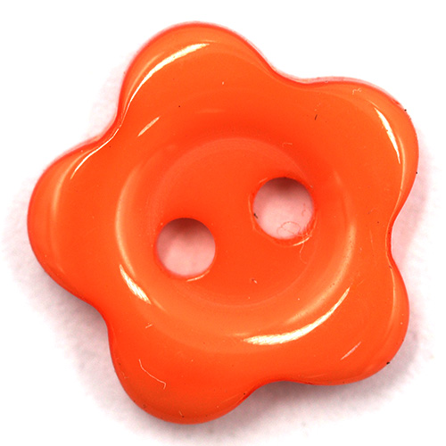 14928 Sullivans Buttons Card - Orange Flower  - 6pcs