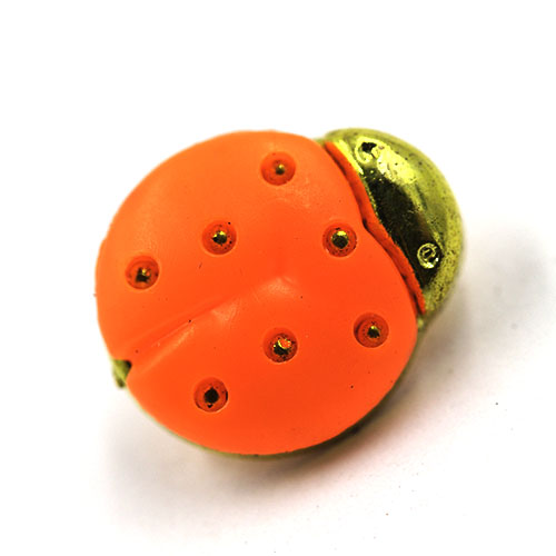 14934 Sullivans Buttons Card - Orange Bugs - 6pcs