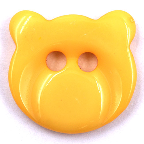 14964 Sullivans Buttons Card - Yellow Bear Face - 6pcs