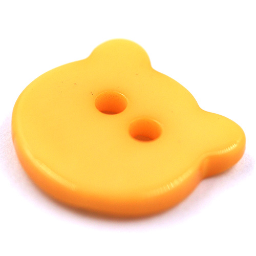 14964 Sullivans Buttons Card - Yellow Bear Face - 6pcs