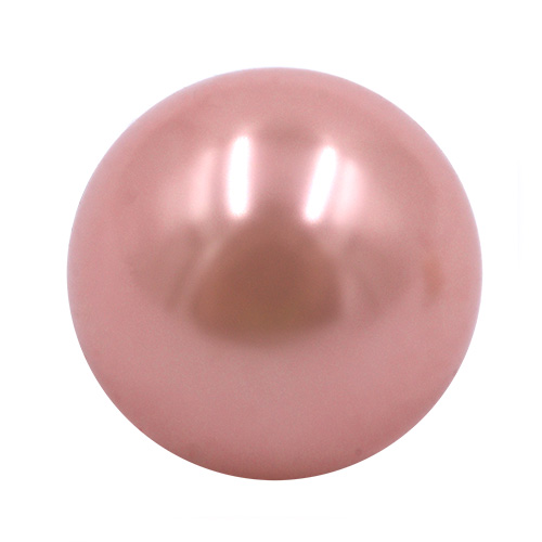 14969 Sullivans 8mm Pearl Ball Plastic Button With Metal Shank - Peach - 37 In A Tube