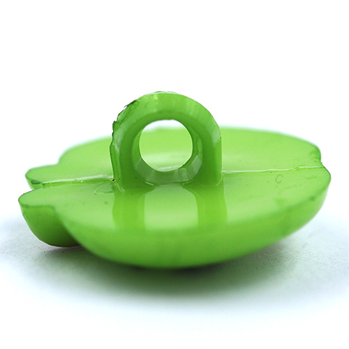 14986 Sullivans 18mm Kids Plastic Shank Button - Apple Face - Green - 35 In A Tube