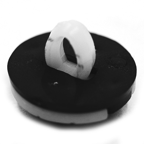 14990 Sullivans 15mm Kids Plastic Shank Button - Black/white Football - 35 In A Tube