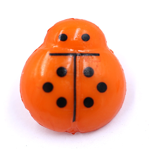 14995 Sullivans 15mm Kids Plastic Shank Button - Orange Beetle - 35 In A Tube