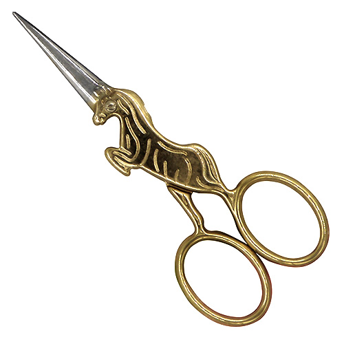 15012 Sullivans 100mm Heirloom Embroidery Scissors - Gold - Unicorn