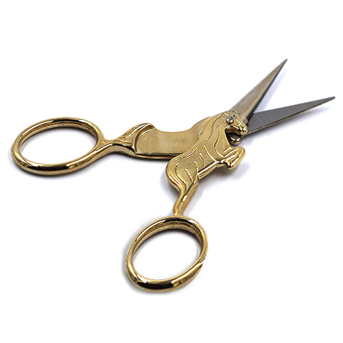 15012 Sullivans 100mm Heirloom Embroidery Scissors - Gold - Unicorn