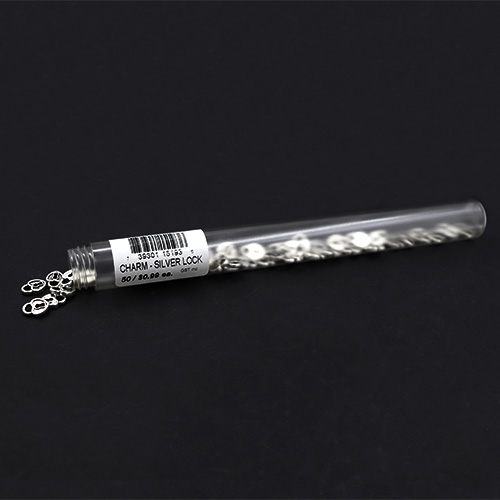 15193 Sullivans Charms - Silver Heart Lock - 50 In A Tube