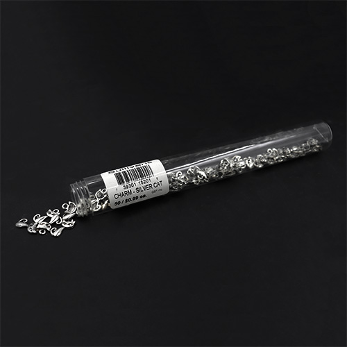 15201 Sullivans Charms - Silver Cat - 50 In A Tube