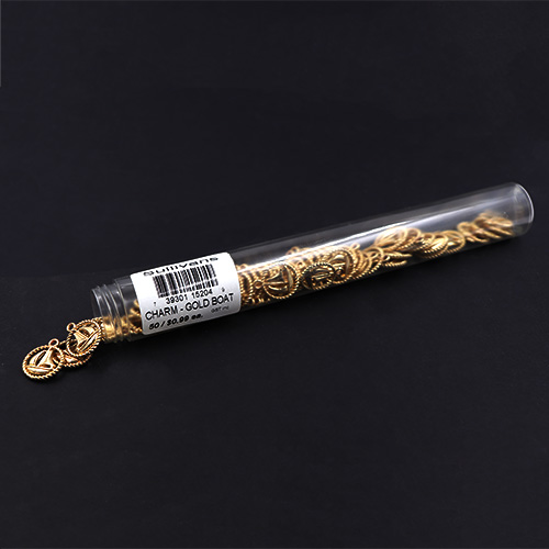 15204 Sullivans Charms - Gold Boat - 50 In A Tube