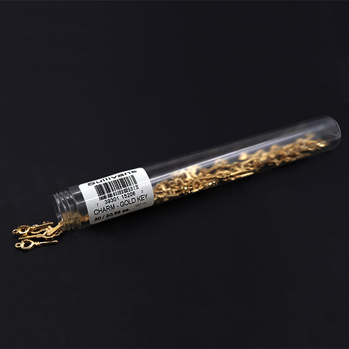 15206 Sullivans Charms - Gold Key - 50 In A Tube