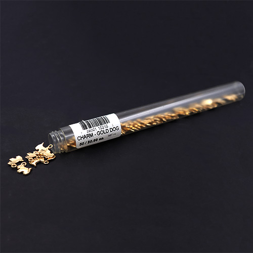 15210 Sullivans Charms - Gold Dog - 50 In A Tube