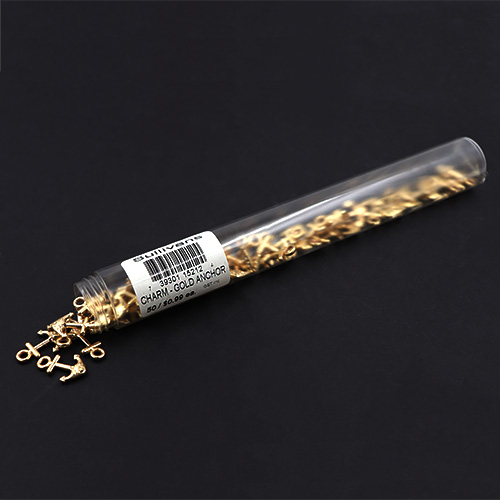 15212 Sullivans Charms - Gold Anchor - 50 In A Tube