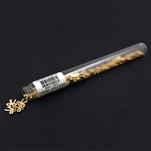 15213 Sullivans Charms - Gold Bow - 50 In A Tube