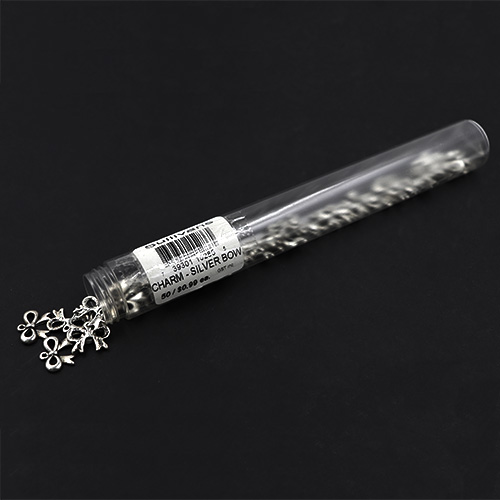 15286 Sullivans Charms - Silver Bow - 50 In A Tube