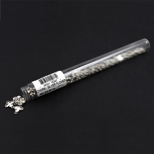 15287 Sullivans Charms - Silver Flower - 50 In A Tube