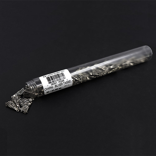15288 Sullivans Charms - Silver Tassel - 50 In A Tube