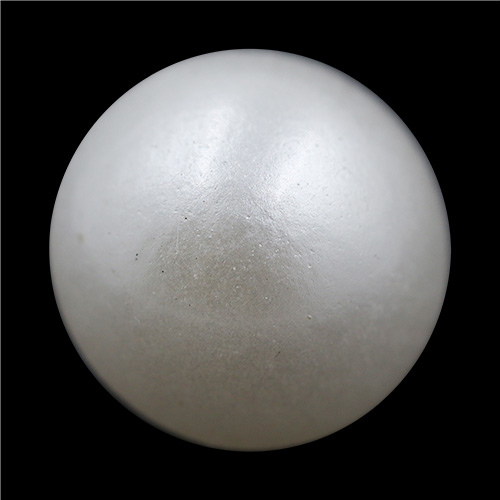 15294 Sullivans 8mm Round Plastic Pearl Dome Shank Button - White - 70 In A Tube