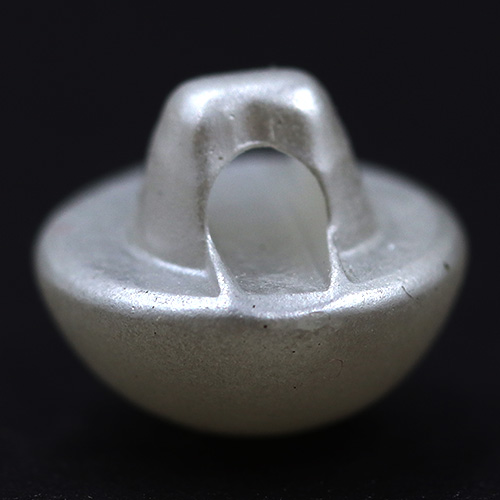 15294 Sullivans 8mm Round Plastic Pearl Dome Shank Button - White - 70 In A Tube