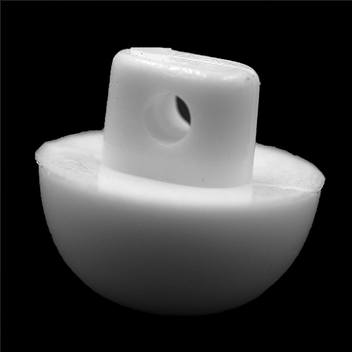 15297 Sullivans 12mm Round Plastic Dome Shank Button  - White - 59 In A Tube