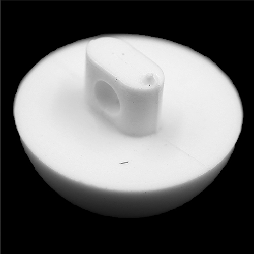 15298 Sullivans 14mm Round Plastic Dome Shank Button  - White - 40 In A Tube