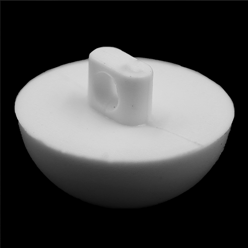 15299 Sullivans 16mm Round Plastic Dome Shank Button  - White - 38 In A Tube