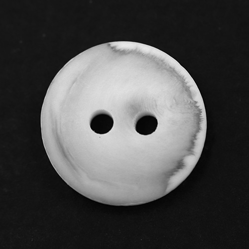 15303 Sullivans 12mm Round Plastic Opaque Button 2 Hole - White - 44 In A Tube