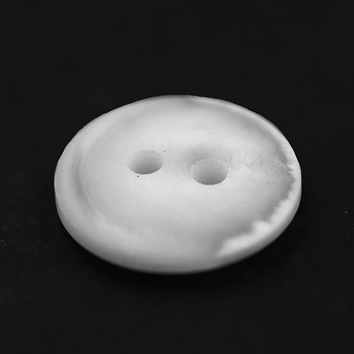 15303 Sullivans 12mm Round Plastic Opaque Button 2 Hole - White - 44 In A Tube
