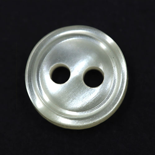 15306 Sullivans 10mm Round Plastic Button 2 Hole - Cream - 47 In A Tube