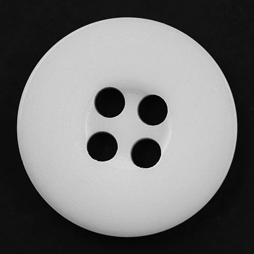 15310 Sullivans 13mm Round Plastic Opaque Button 4 Hole - Cream - 44 In A Tube