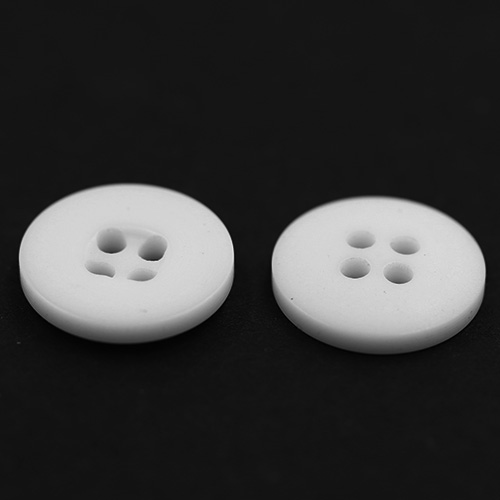 15310 Sullivans 13mm Round Plastic Opaque Button 4 Hole - Cream - 44 In A Tube