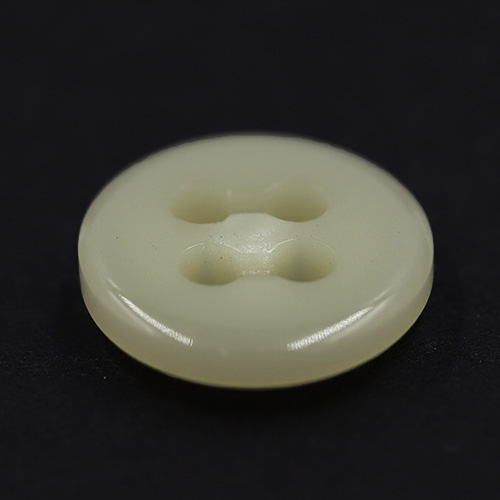 15318 Sullivans 12mm Round Plastic Button 4 Hole - Dark Cream - 45 In A Tube