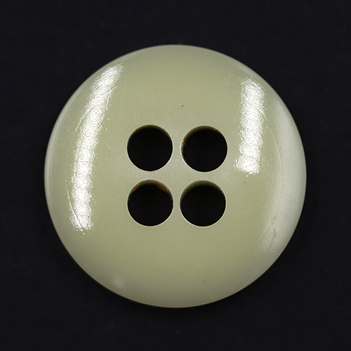 15319 Sullivans 18mm Round Plastic Button 4 Hole - Dark Cream - 34 In A Tube
