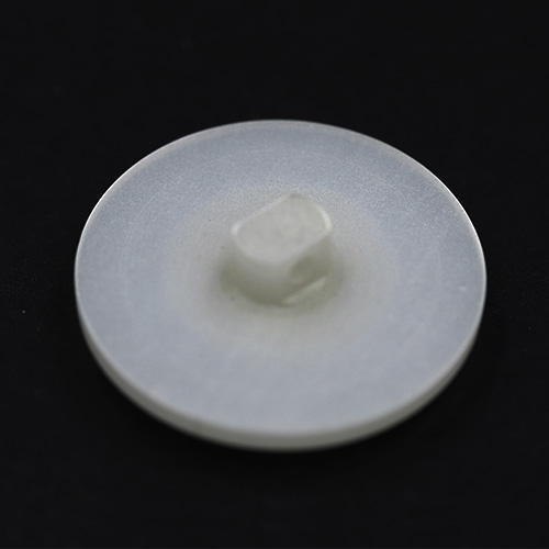 15326 Sullivans 23mm Round Plastic Pearlised Shank Button  - White - 35 In A Tube
