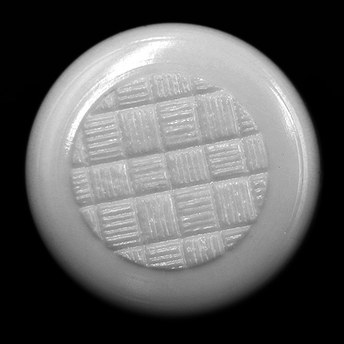 15328 Sullivans 14mm Round Plastic Shank Button - White Checkerboard - 34 In A Tube