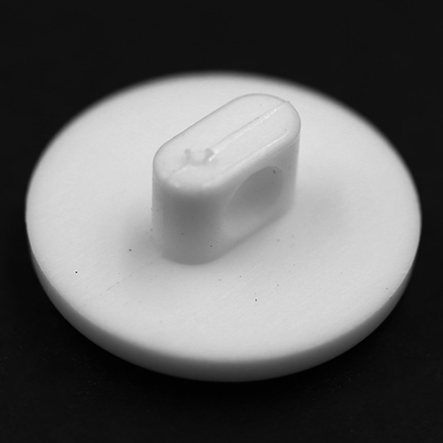 15328 Sullivans 14mm Round Plastic Shank Button - White Checkerboard - 34 In A Tube