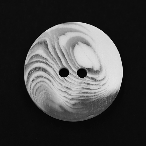 15340 Sullivans 20mm Round Plastic Button 2 Hole - Clear/opaque Swirled Pattern - 55 In A Tube