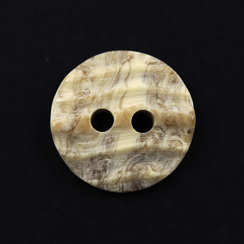 15370 Sullivans 13mm Round Plastic Textured Button 2 Hole - Natural Earth Toned - 153 In A Tube