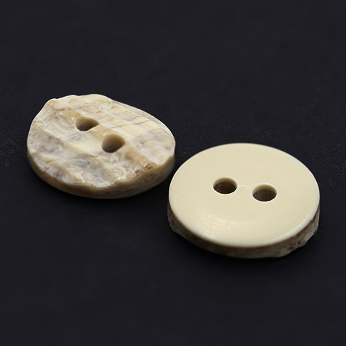 15370 Sullivans 13mm Round Plastic Textured Button 2 Hole - Natural Earth Toned - 153 In A Tube
