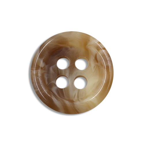 15384 Sullivans 13mm Round Plastic Button 4 Hole With Earth Tones - Caramel - 153 In A Tube