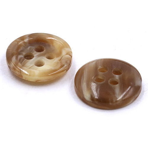 15384 Sullivans 13mm Round Plastic Button 4 Hole With Earth Tones - Caramel - 153 In A Tube